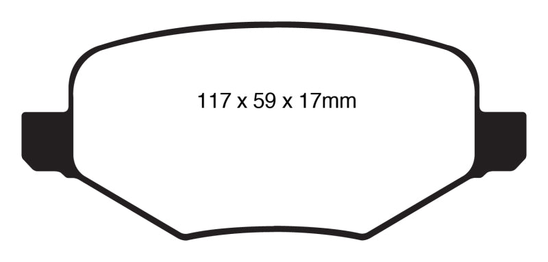 EBC 11-14 Ford Edge 2.0 Turbo Ultimax2 Rear Brake Pads