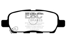 Load image into Gallery viewer, EBC 08-13 Infiniti EX35 3.5 Greenstuff Rear Brake Pads