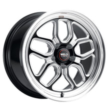 Load image into Gallery viewer, Weld Racing 17x10 Laguna Drag Wheel 5x114.3 ET50 BS7.50 Gloss BLK MIL DIA 78.1