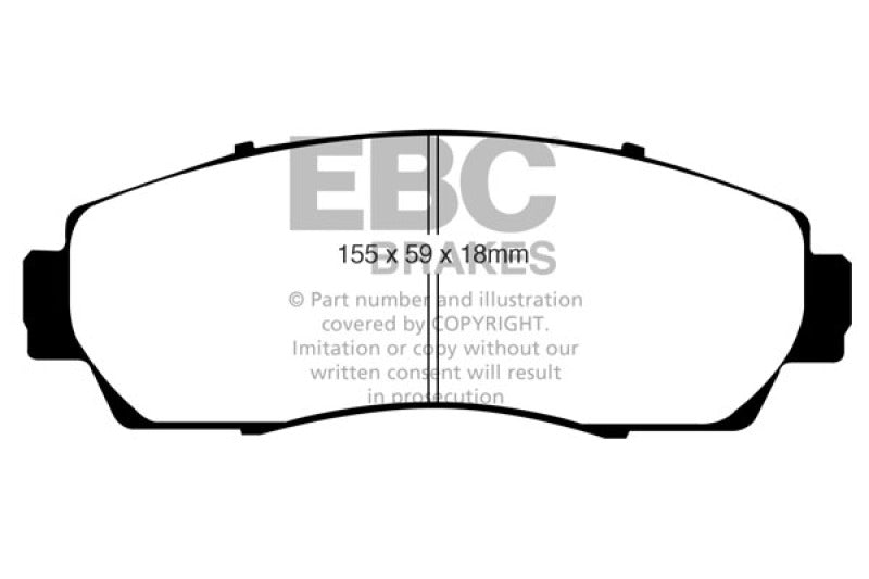 EBC 07-09 Acura RDX 2.3 Turbo Redstuff Front Brake Pads