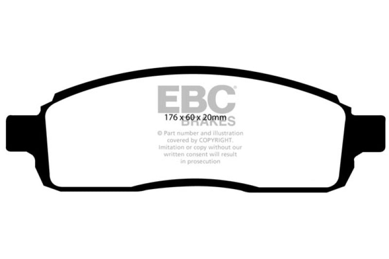 EBC 04 Ford F150 4.2 (2WD) 6 Lug Greenstuff Front Brake Pads