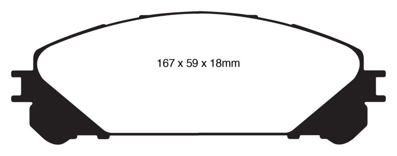 EBC 10+ Lexus RX350 3.5 (Japan) Greenstuff Front Brake Pads