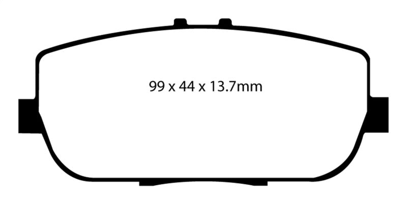 EBC 06-15 Mazda Miata MX5 2.0 Redstuff Rear Brake Pads