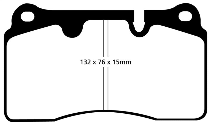 EBC 04-12 Aston Martin DB9 5.9 Yellowstuff Front Brake Pads