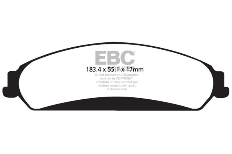 EBC 11+ Chrysler 300C 5.7 Yellowstuff Front Brake Pads