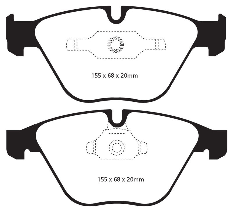 EBC 11+ BMW Z4 3.0 Twin Turbo iS (E89) Yellowstuff Front Brake Pads