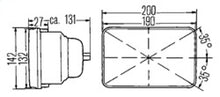 Load image into Gallery viewer, Hella E-Code 5in x 7in H4 Conversion Headlamp Kit