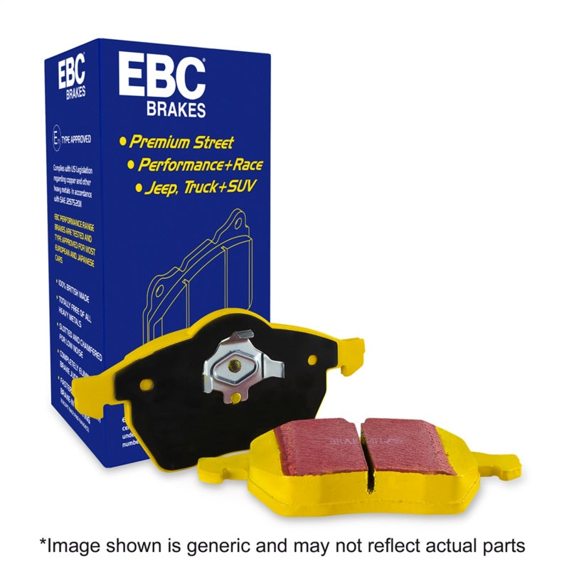 EBC 09-12 Porsche 911 (997) (Cast Iron Rotor only) 3.6 Carrera 2 Yellowstuff Rear Brake Pads