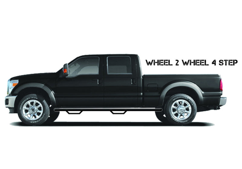 N-Fab Nerf Step 16-17 Toyota Tacoma Double Cab - Tex. Black - W2W - 2in