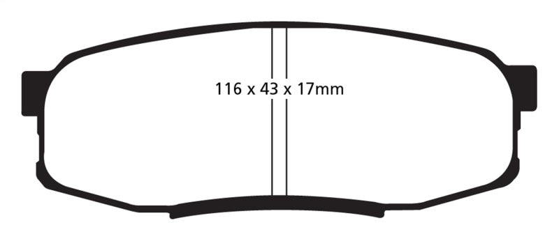 EBC 08+ Lexus LX570 5.7 Greenstuff Rear Brake Pads