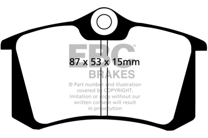 EBC 10-13 Audi A3 2.0 TD Redstuff Rear Brake Pads