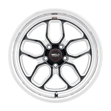 Load image into Gallery viewer, Weld Racing 17x10 Laguna Drag Wheel 5x114.3 ET50 BS7.50 Gloss BLK MIL DIA 78.1